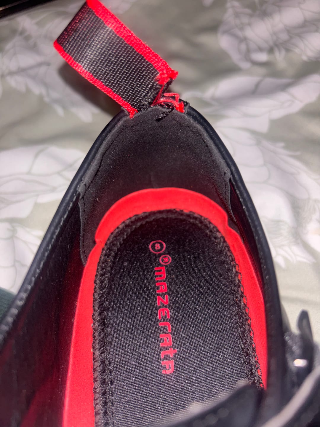 Customer photo review of Mazerata Ilario 12 Faux Wax Shoe - Black
