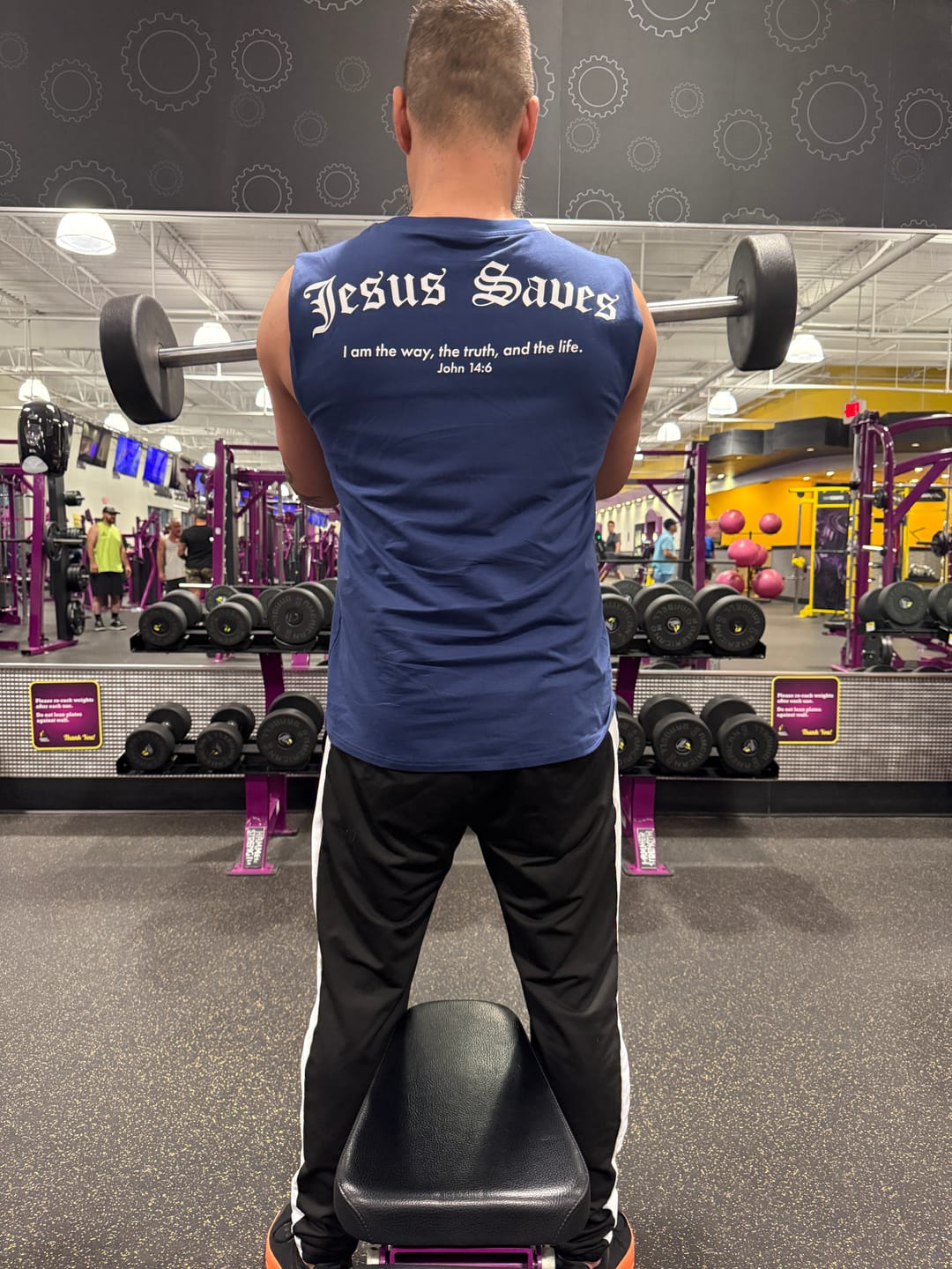 Customer photo review of Scripture Premium Sleeveless Tank