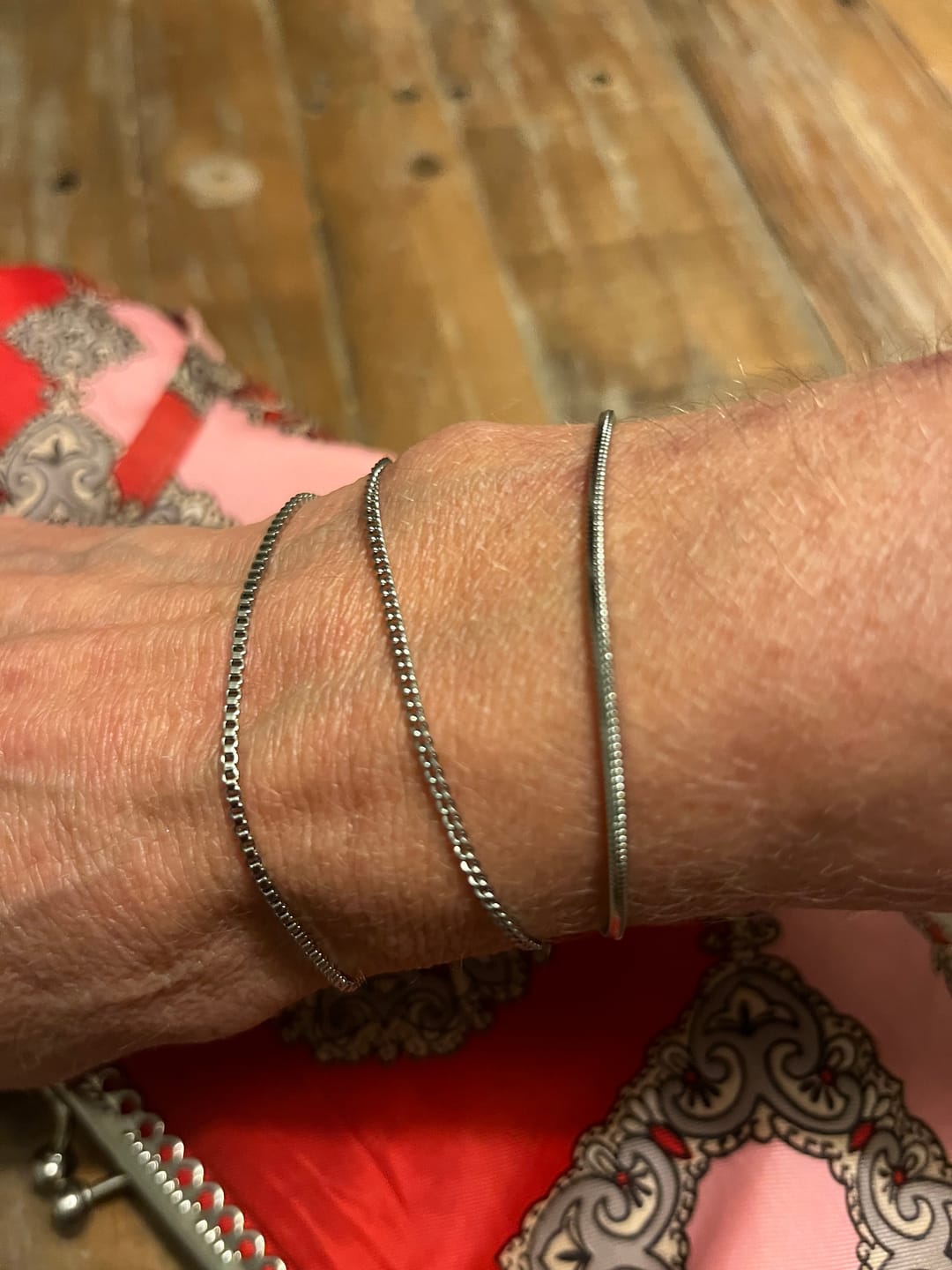 Customer photo review of Minimal Bracelet Stack
