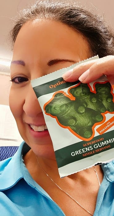Customer photo review of Optimal Human - Superfood Greens Gummies