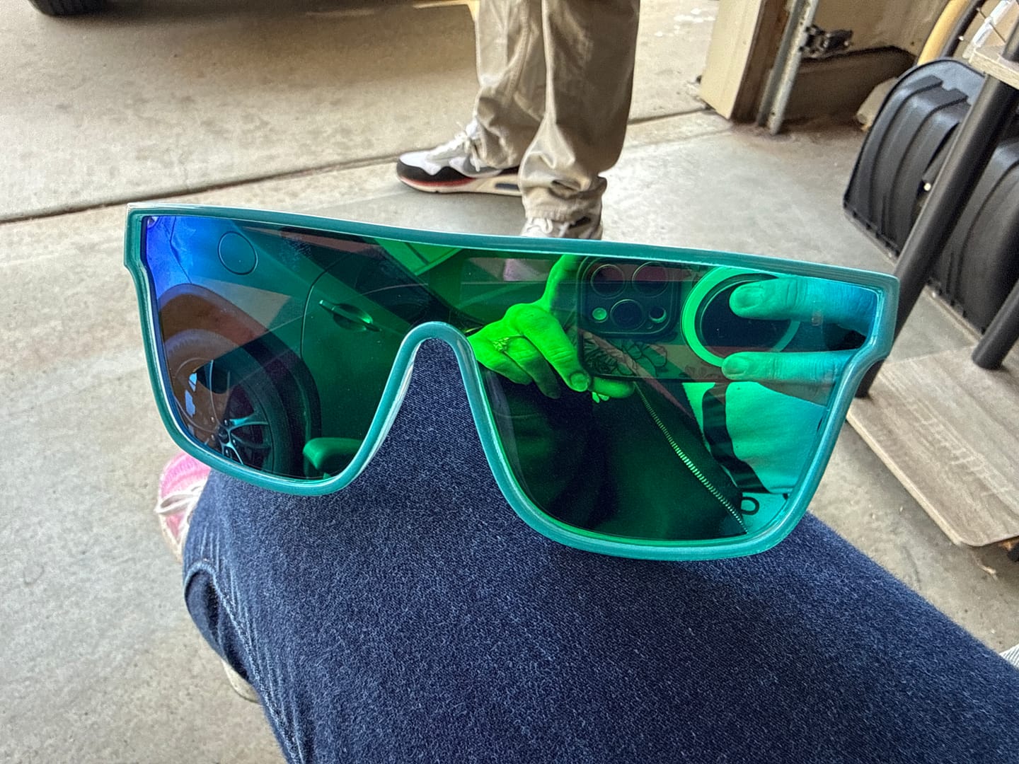 Customer photo review of 80Eighty® Polarized Bay Sunglasses