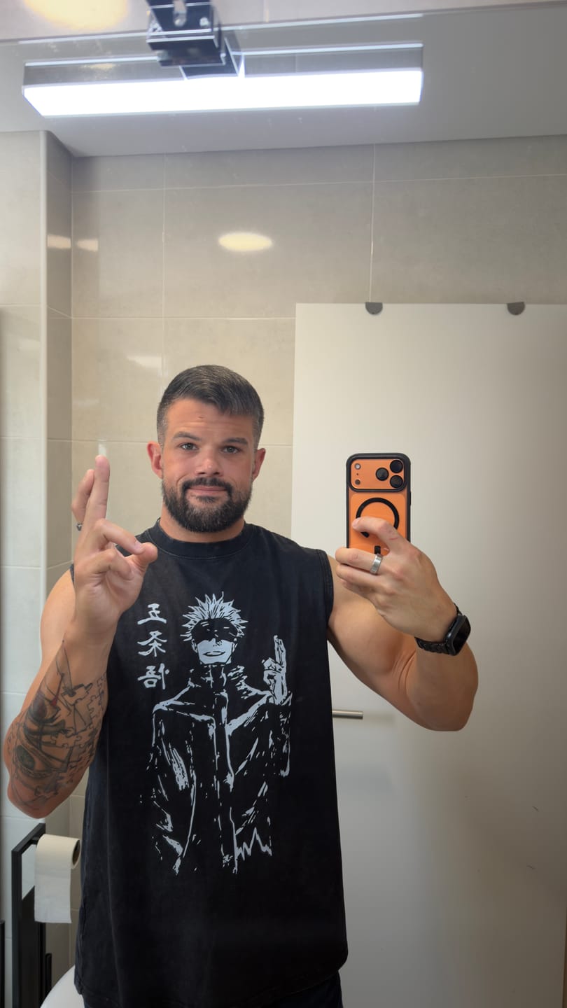 Customer photo review of "Divine Sorcerer" V2 Vintage Washed Tank Top