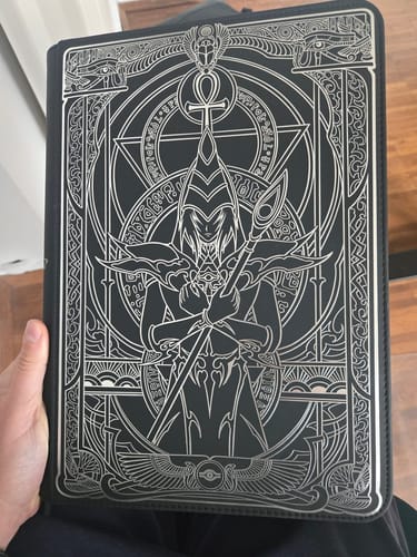 Customer photo review of The Darkest Magician 9-Pocket Trading Card Binder