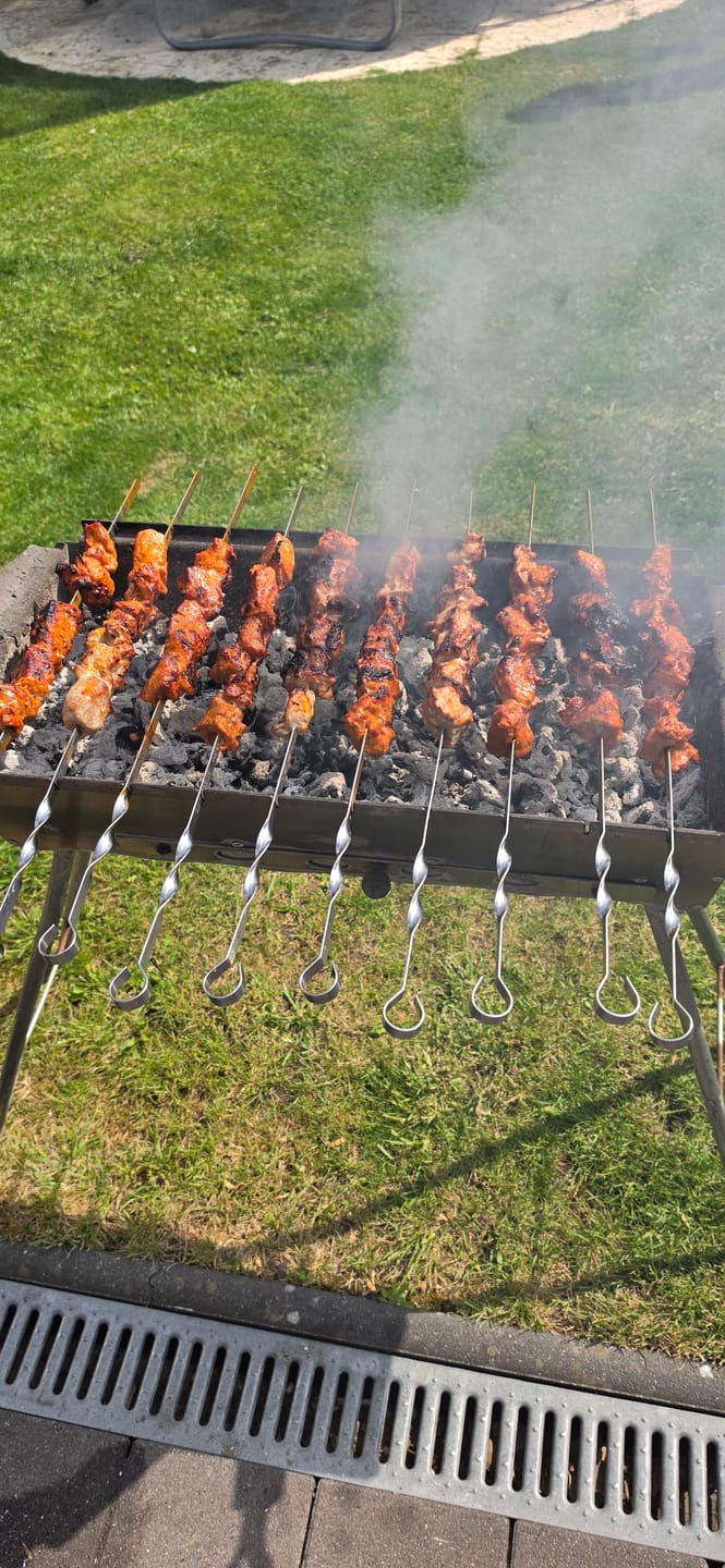 Customer photo review of Schweine-Schaschlik Original - Mayonnaise Zwiebel Kräuter Marinade | mySchaschlik