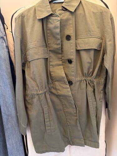 Customer photo review of Prada 25 Jacket Windbreaker khaki Green Cotton