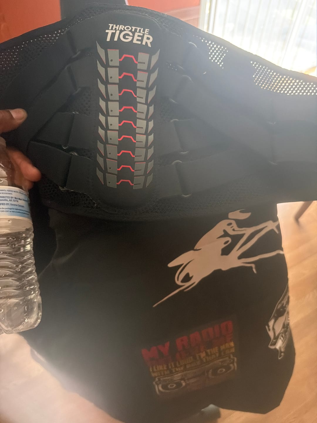Customer photo review of Motorcycle & Driving Back Support - Ride Without Back Pain
