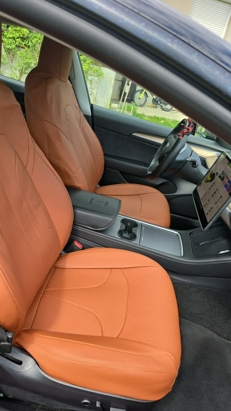 Customer photo review of All-Inclusive 2018-2023 Model 3 Seat Cover for Tesla