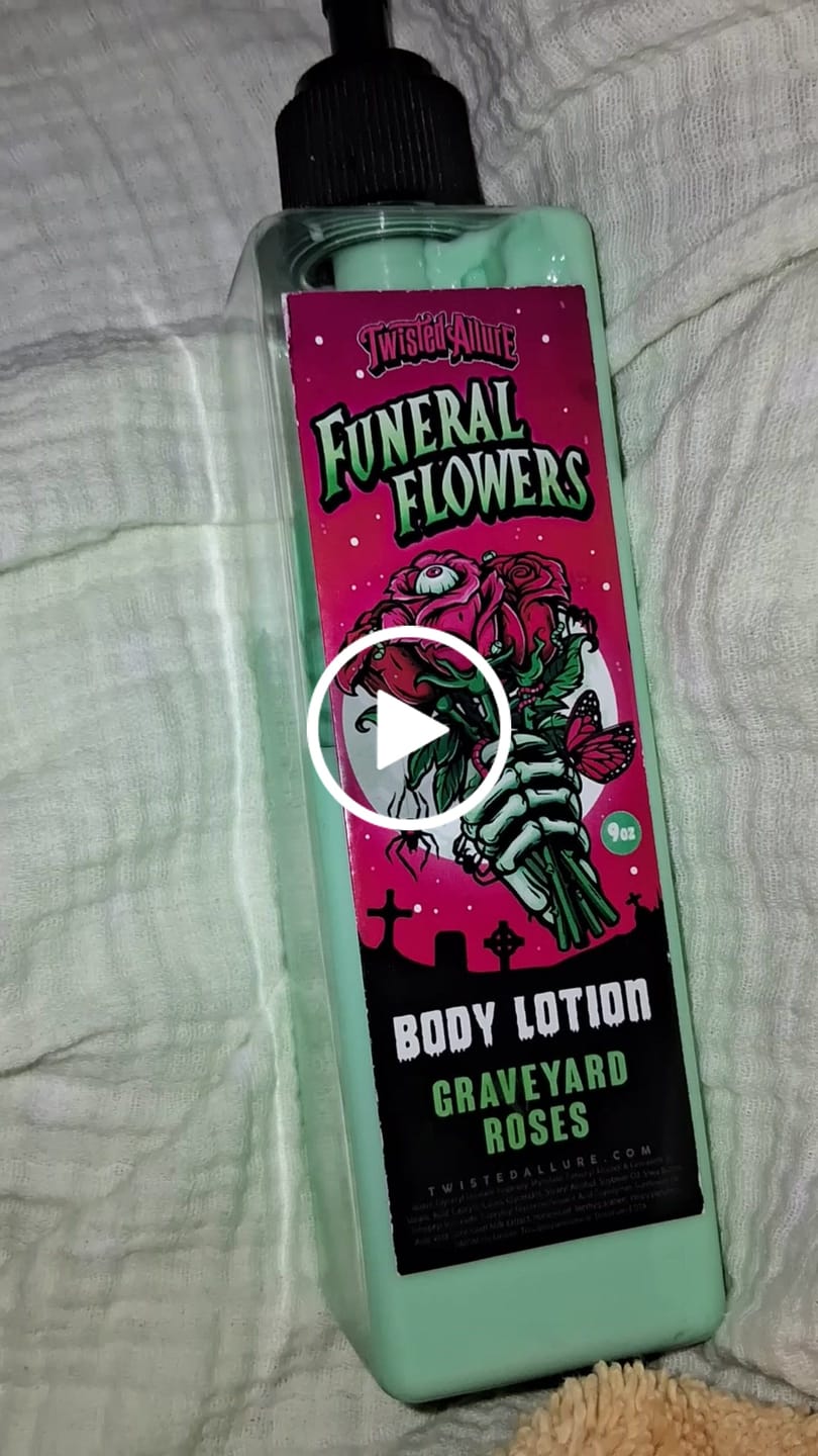 Customer video review of Funeral Flowers Body Lotion