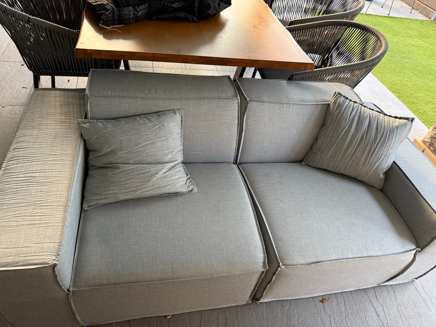 Customer photo review of M1 Outdoor Loveseat Sofa