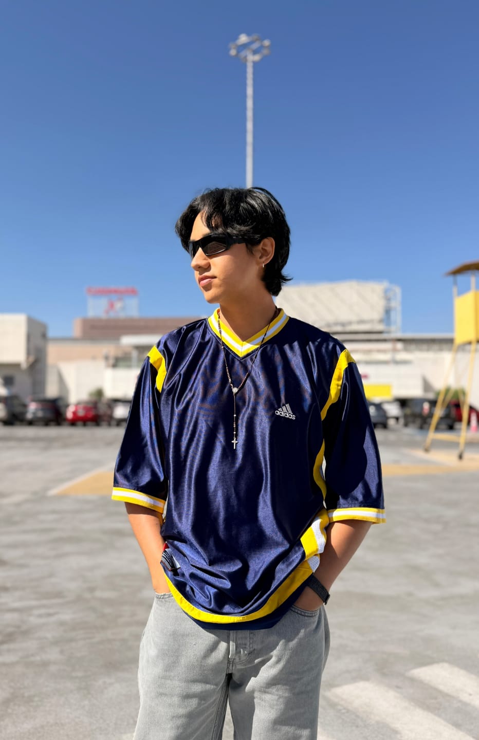 Customer photo review of 1990 Vintage Adidas Satin Jersey (L)