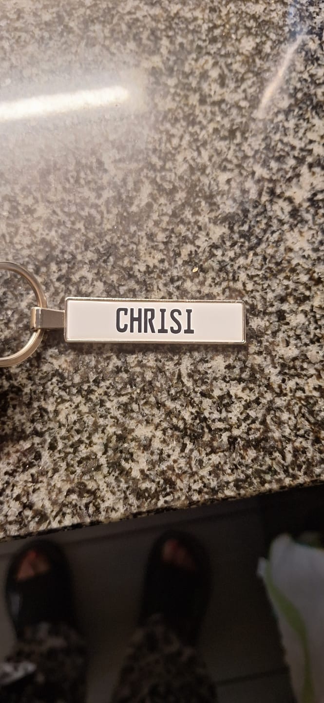 Customer photo review of Personalisierter Kennzeichen-Schlüsselanhänger – Dein Nummernschild als Anhänger