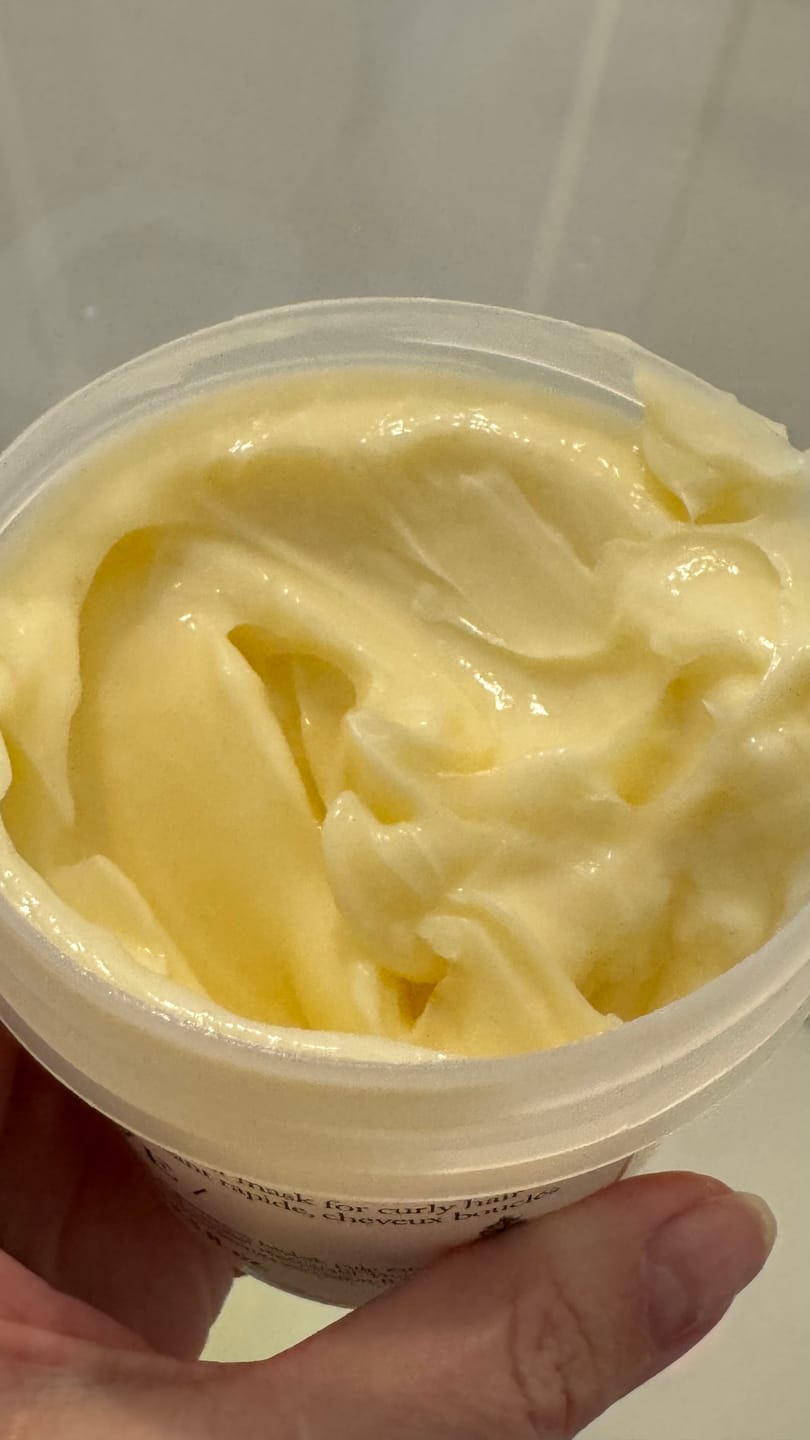 Customer photo review of LOVE CURL Mask