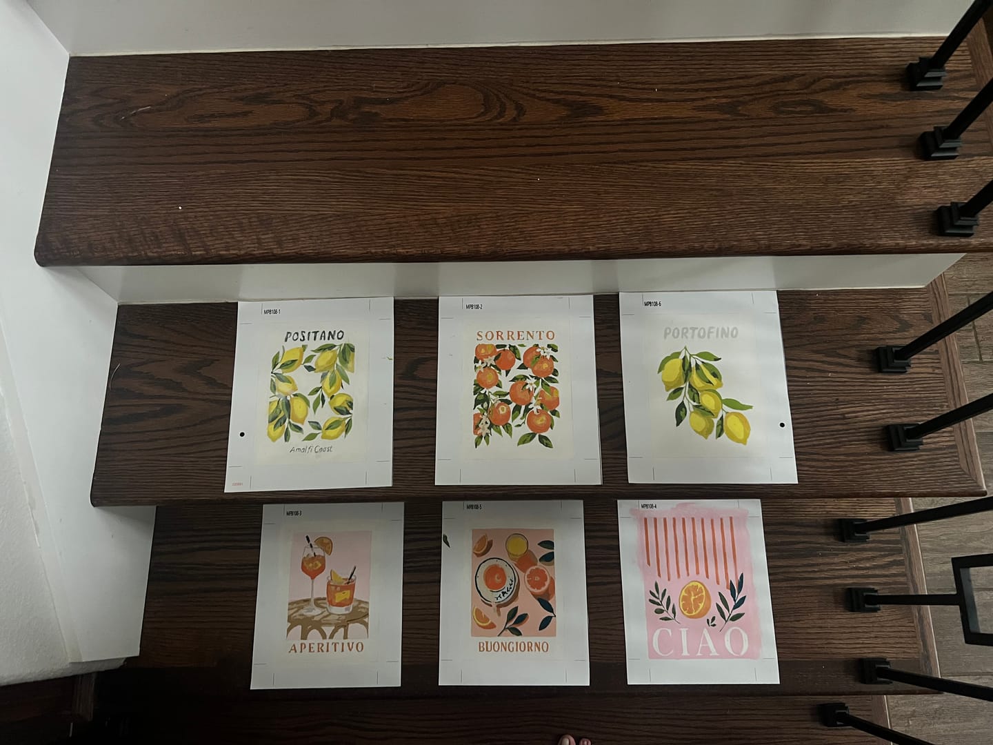 Customer photo review of 6 Mini Paintings - Italian Fruit & Drinks Set