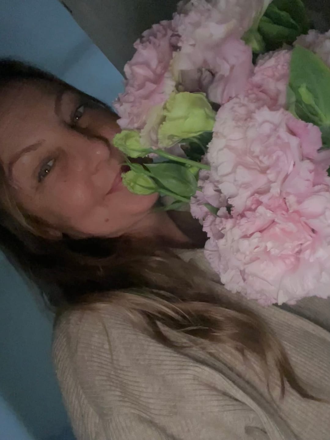 Customer photo review of The Sweet Eustoma Bouquet