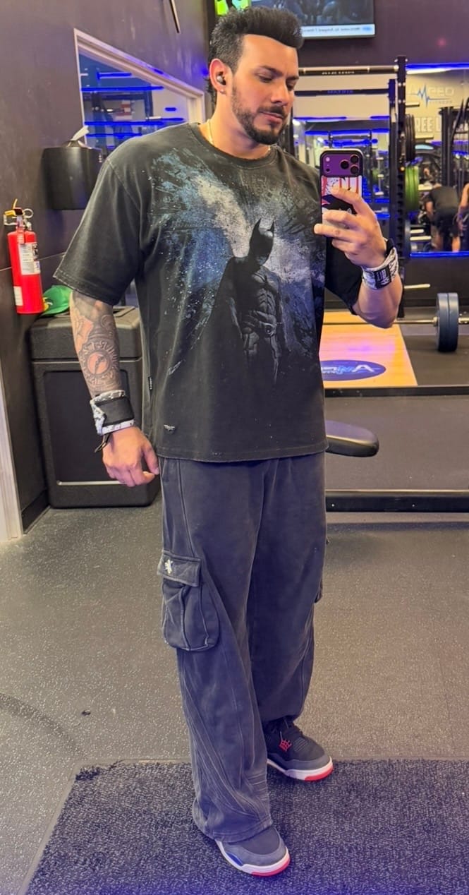 Customer photo review of 2131 - Batman Armored Sweats