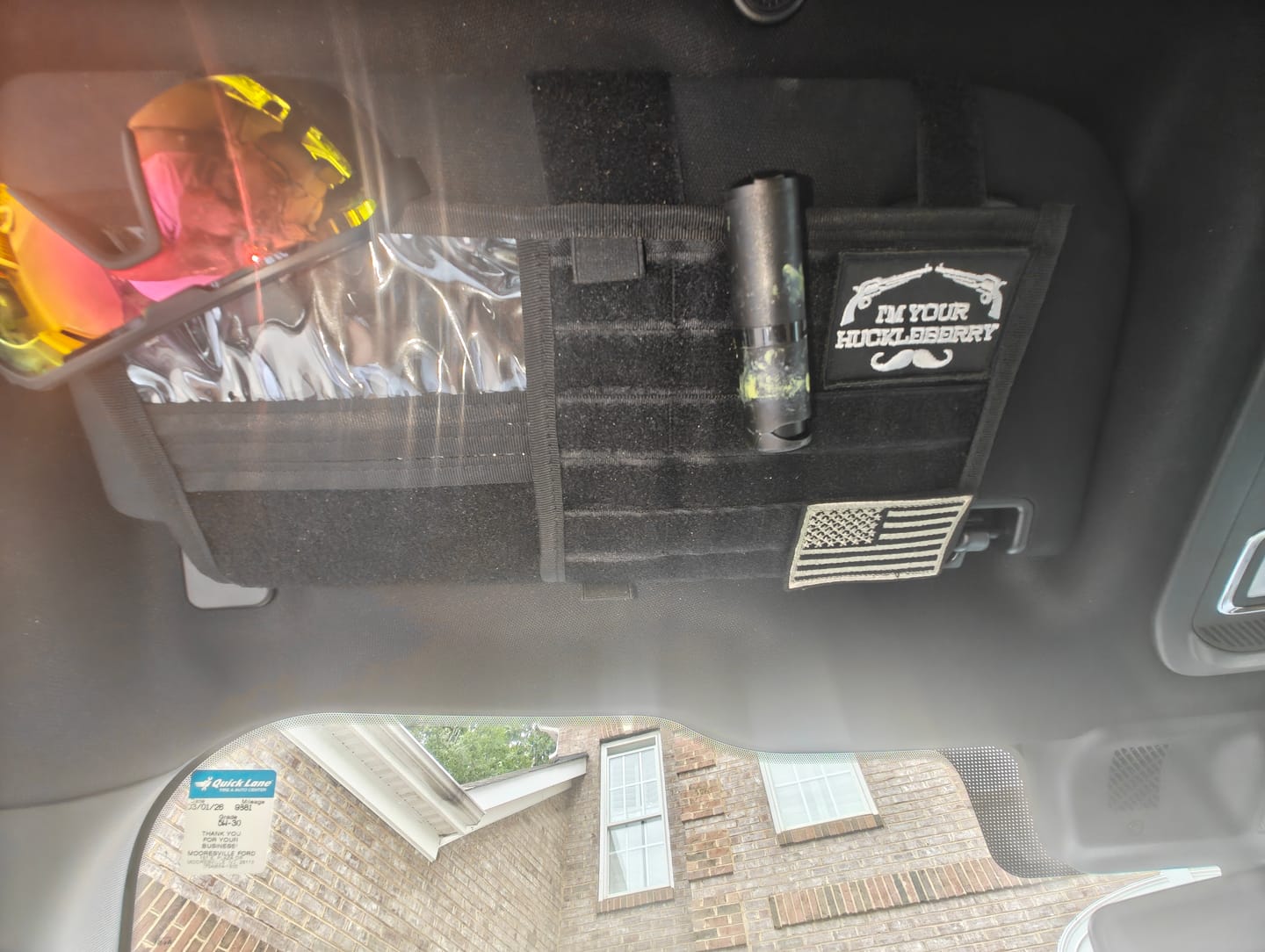 Customer photo review of Tactical MOLLE EDC Visor Panel v2