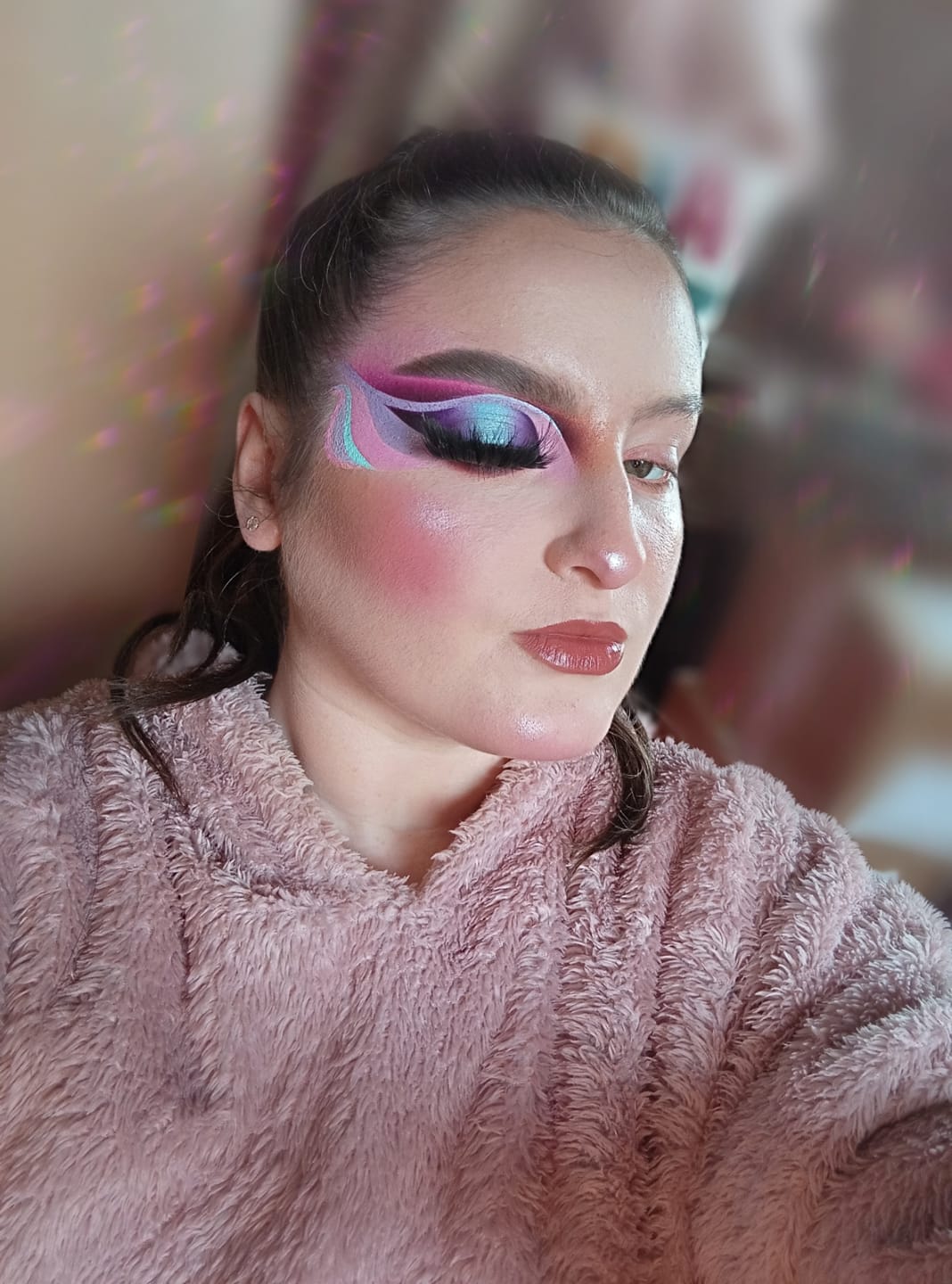 Customer photo review of The Cheek Of It Liquid Blush