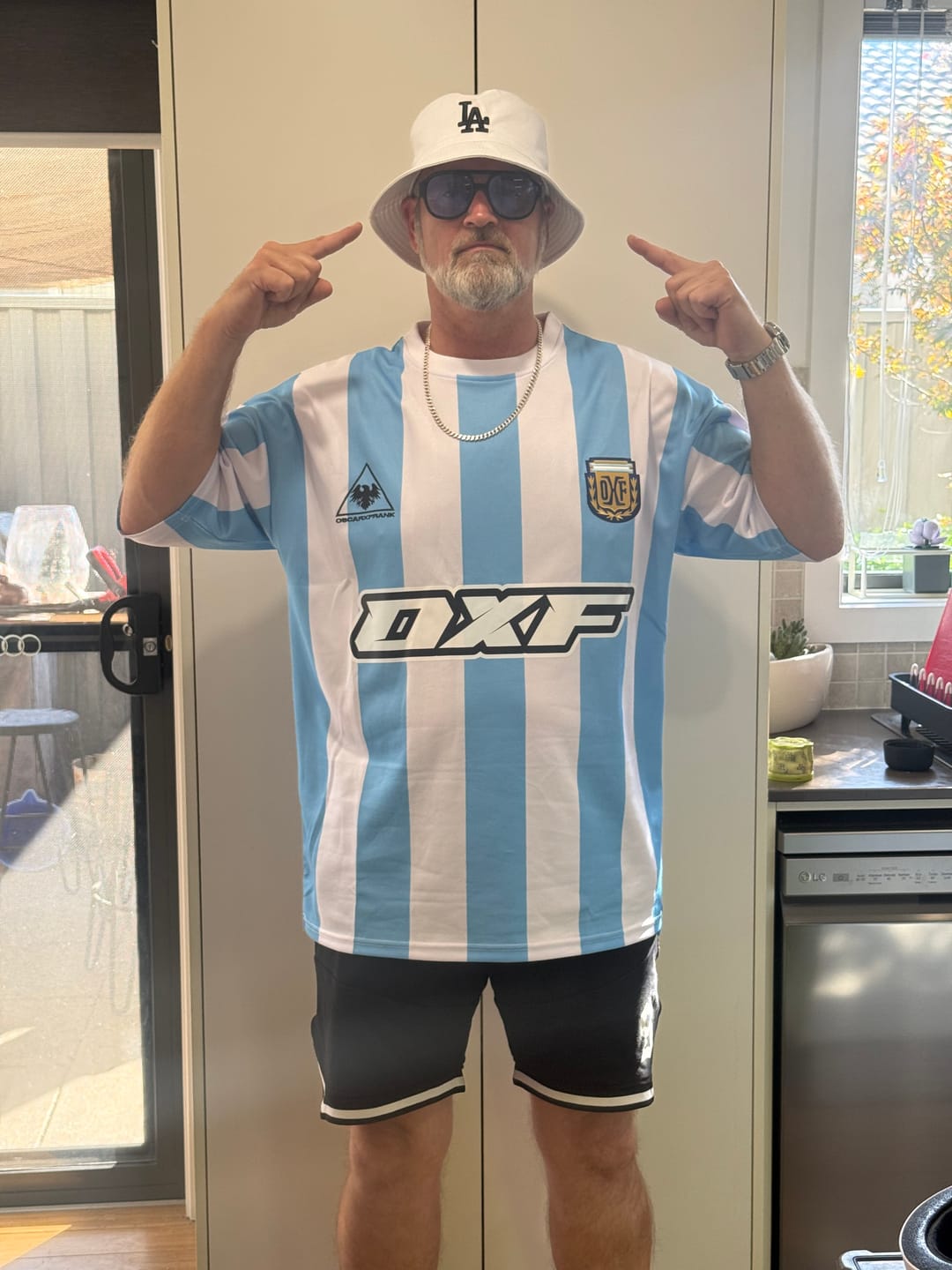 Customer photo review of OXF OVERSIZED FOOTBALL JERSEY