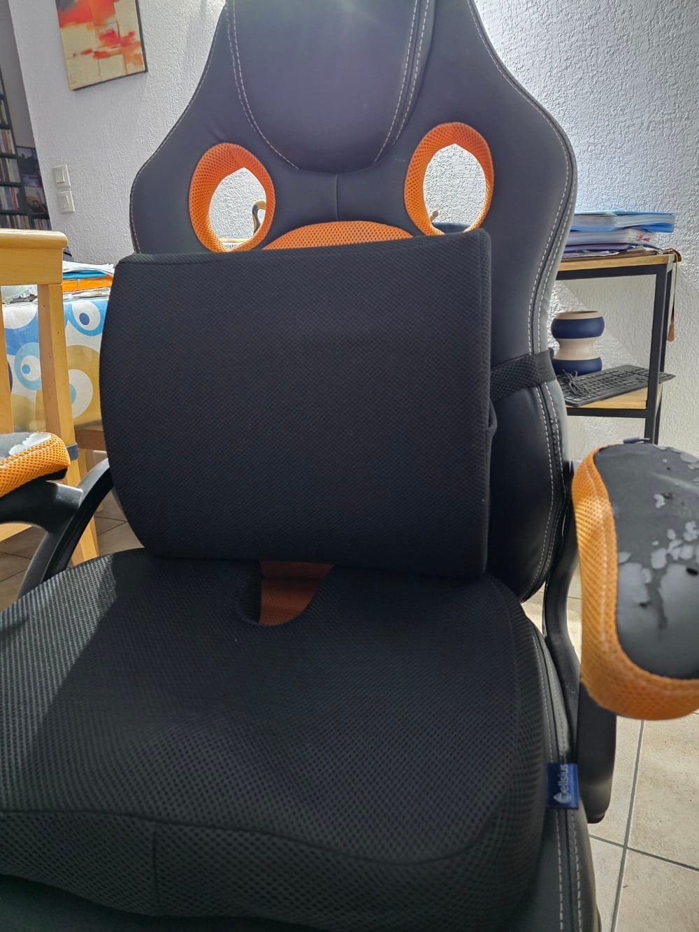 Customer photo review of Coussin Orthopédique d'Assise Cellsius - Soulage les douleurs du coccyx et lombaires