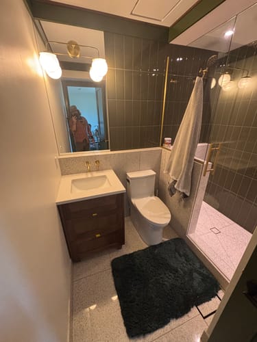 Customer photo review of Bridgeport 24" American Black Walnut Bathroom Vanity - All Drawers