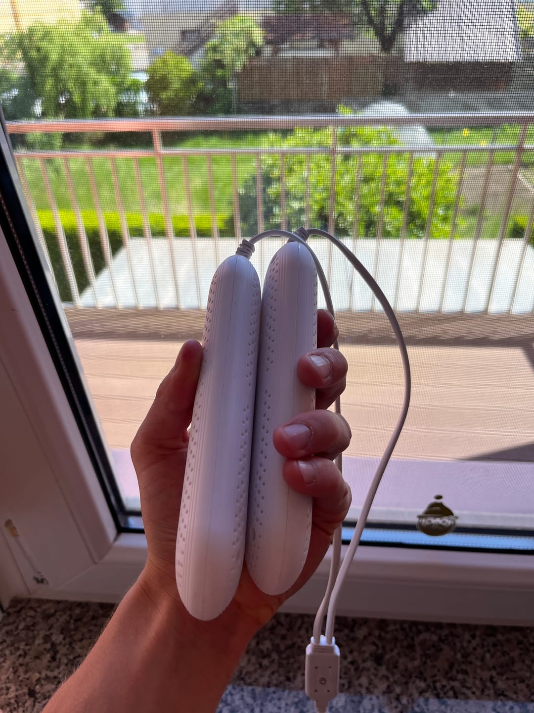 Customer photo review of PeekDry System - Portable Boot Dryer