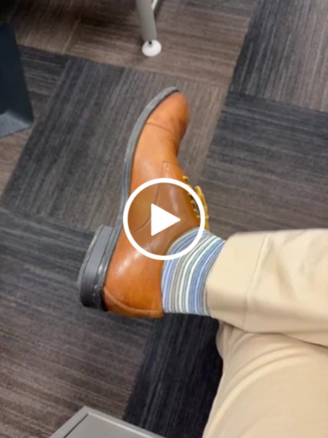 Customer video review of The Hawthornes - A Grey, Lavender and Peach Striped Sock