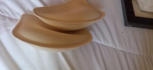 Customer photo review of Sticky Bra Inserts
