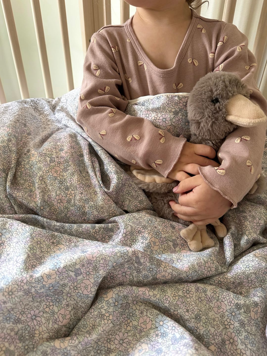 Customer photo review of Enchanted Wildflowers Toddler Duvet - Ivory
