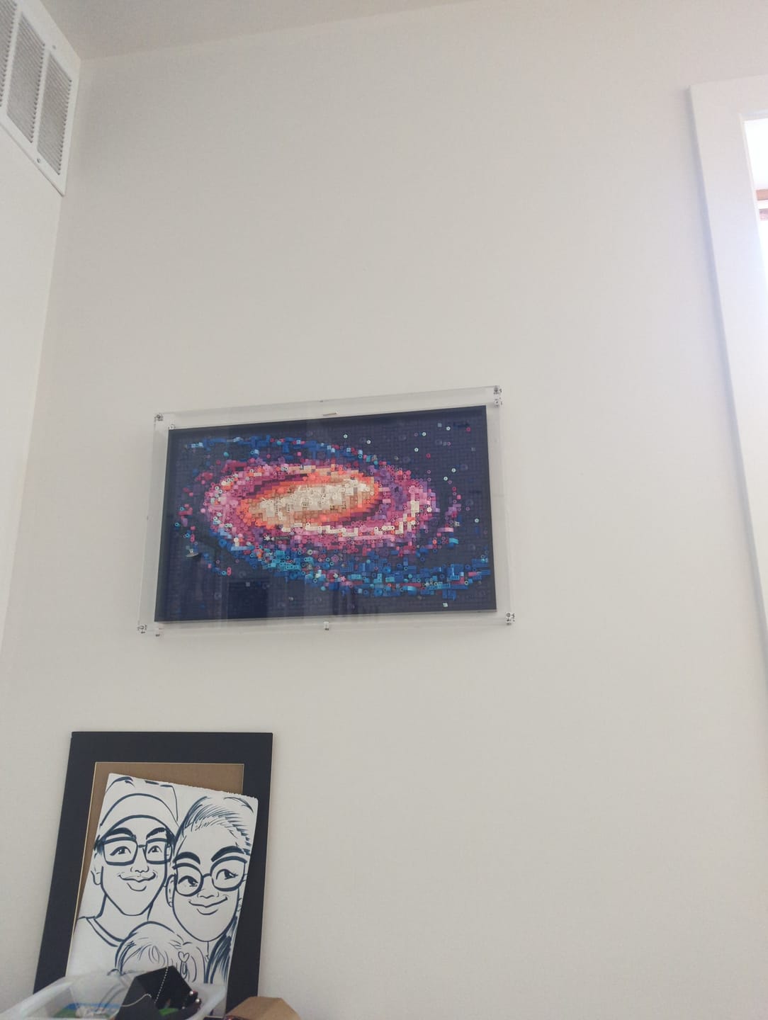 Customer photo review of Wall Mounted Display Case for LEGO® 31212 Art The Milky Way Galaxy