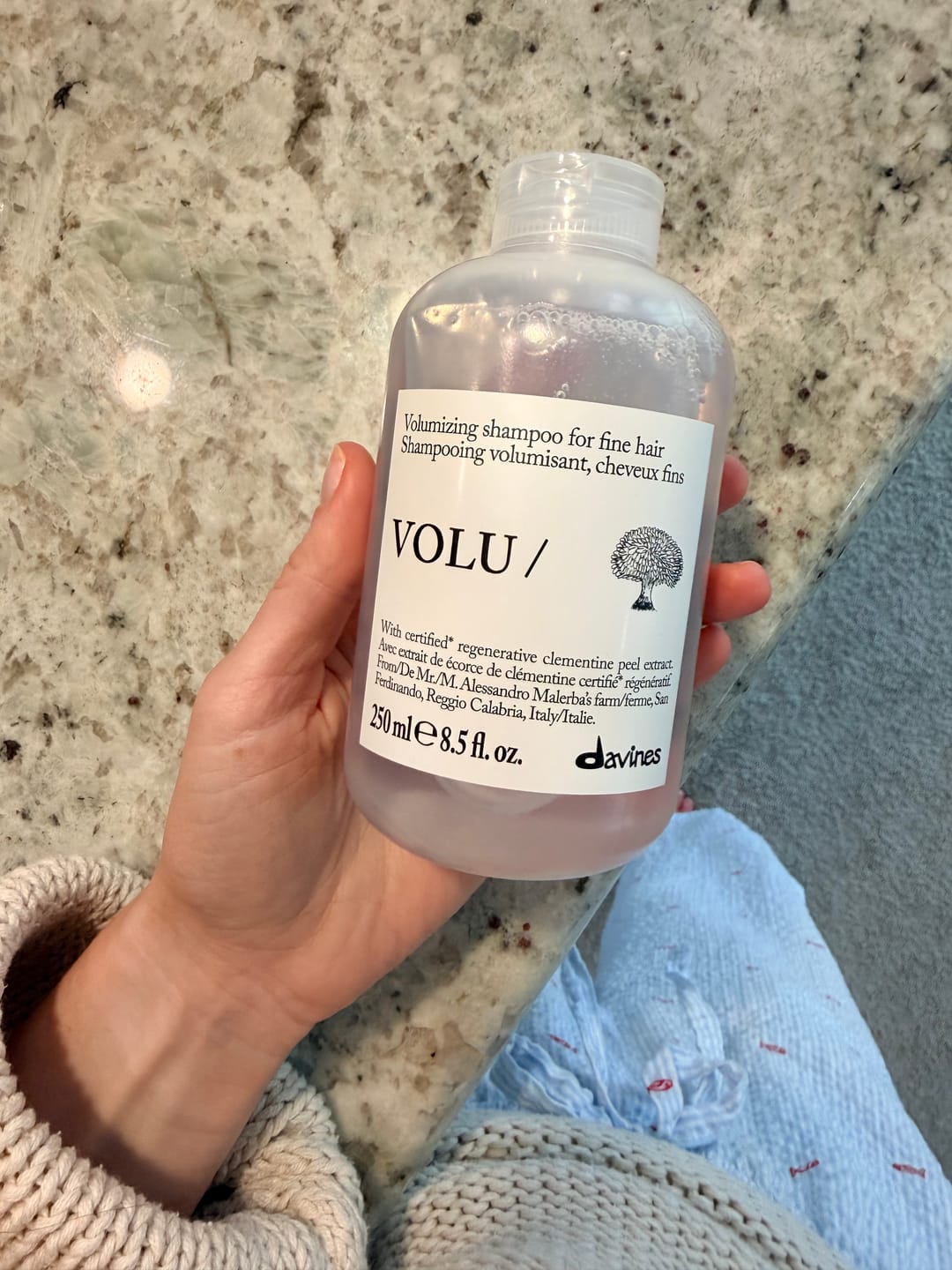 Customer photo review of VOLU Shampoo