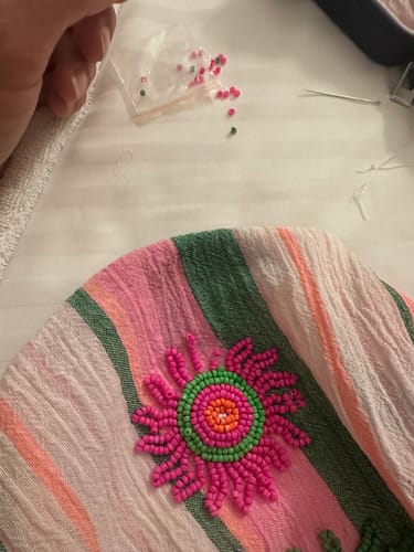 Customer photo review of Robe Longue Rayée Col V Sativa