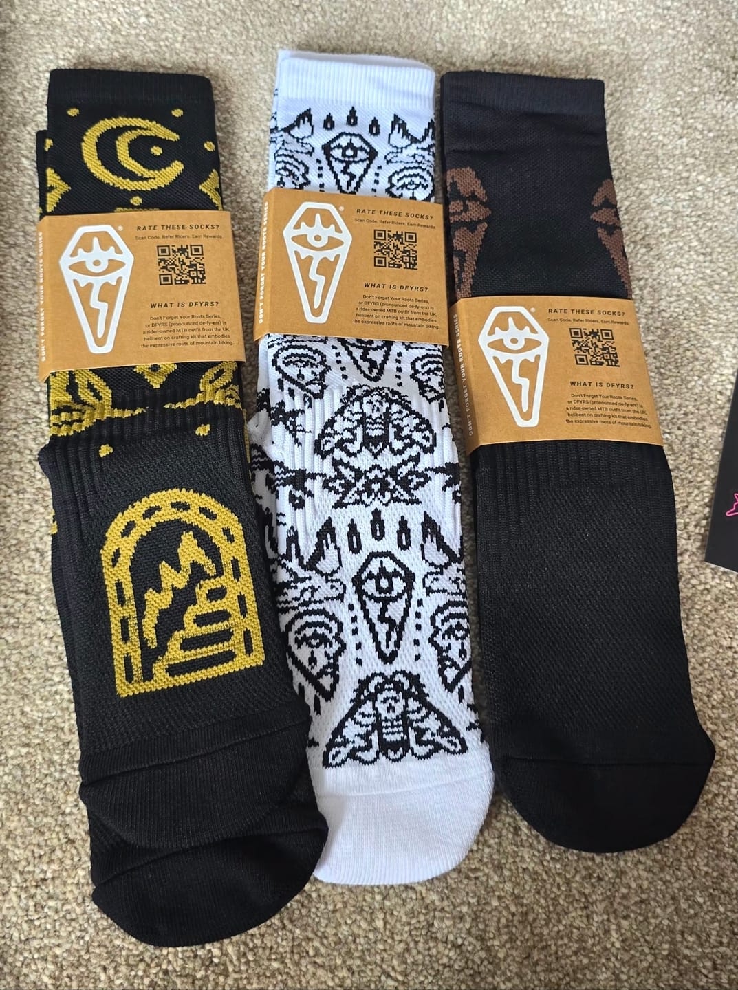 Customer photo review of Lucky Dip | Compression Shred Socks