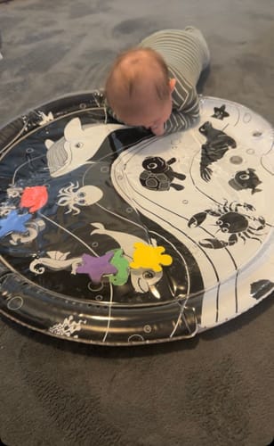 Customer photo review of Under The Sea High Contrast Sensory Water Mat