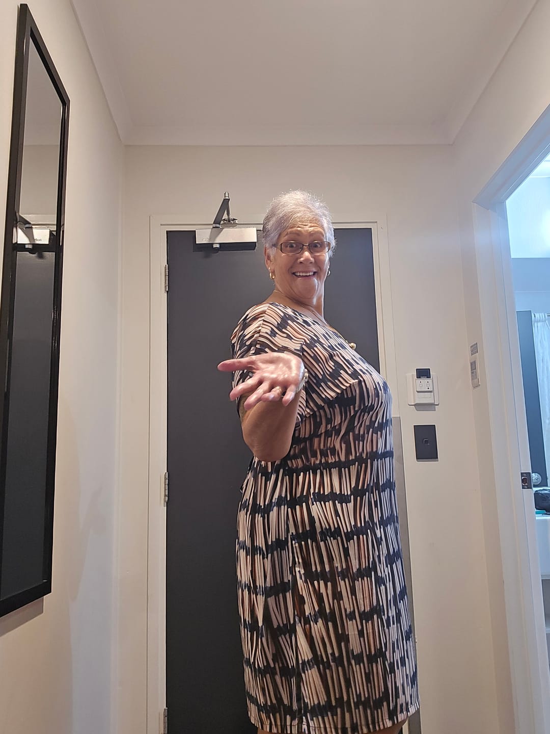Customer photo review of Piupiu Print Dress - Mid Length