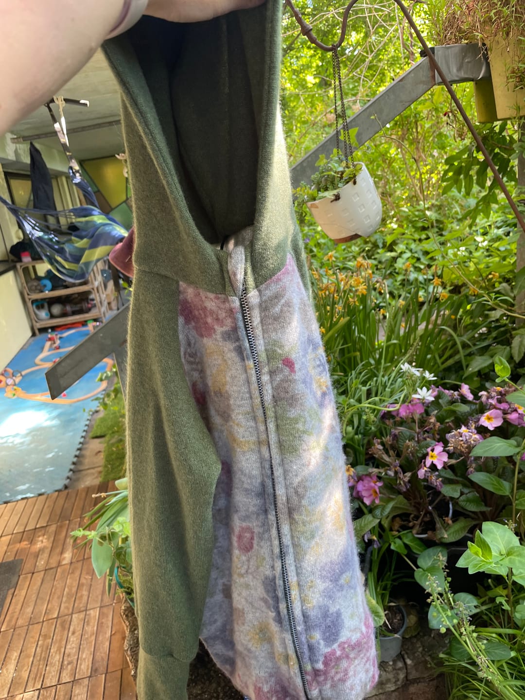 Customer photo review of Kaschmir Kinder Kapuzenjacke 110/116