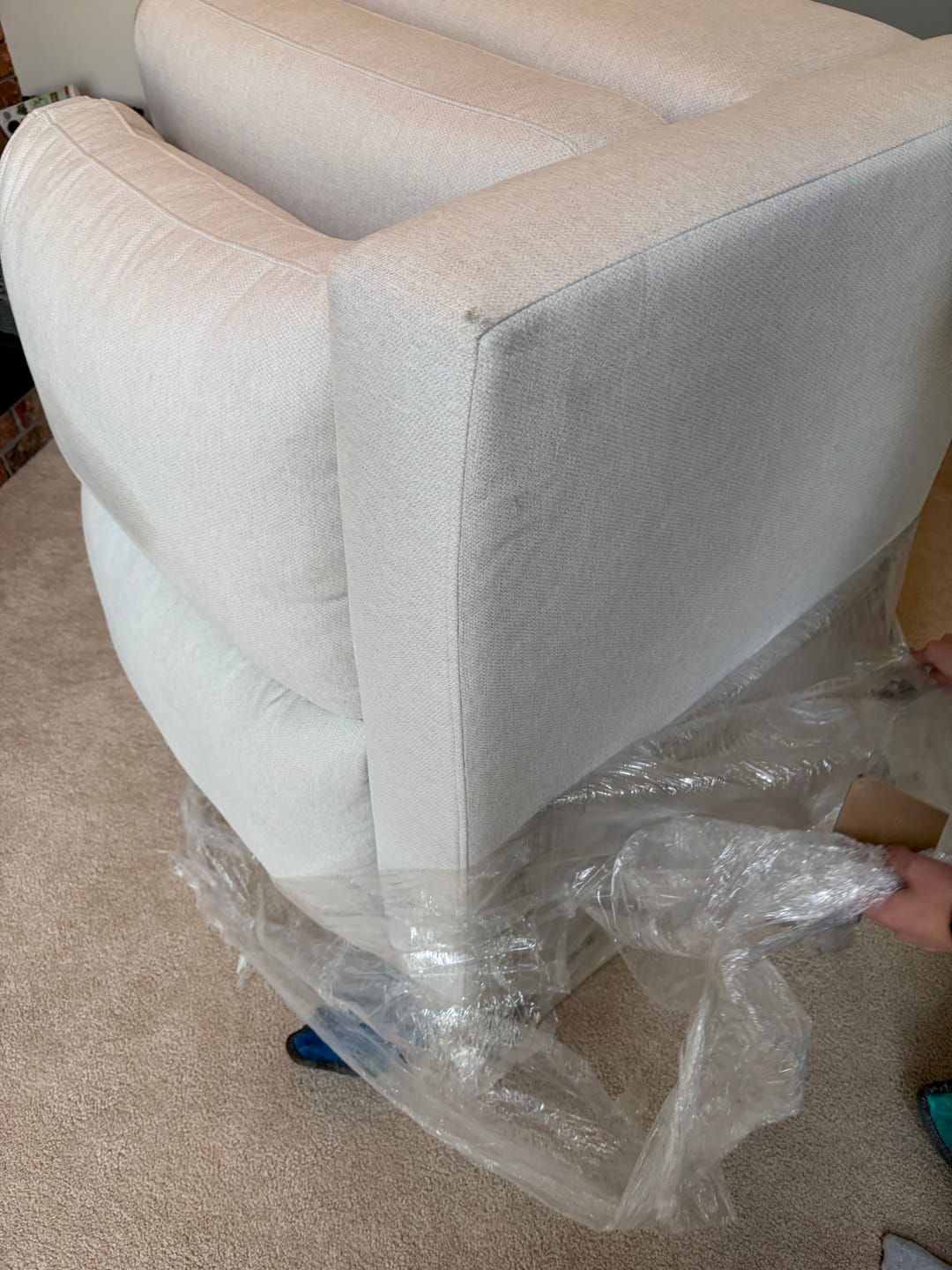 Customer photo review of Elite Comfort Sectional