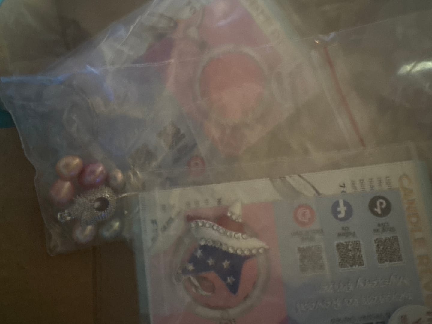 Customer photo review of Tray of Rice Shaped Pearls - Free Cage Pendant