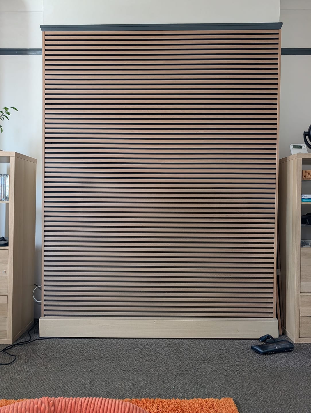 Customer photo review of Premium Acoustic Wall Panels - Natural Oak