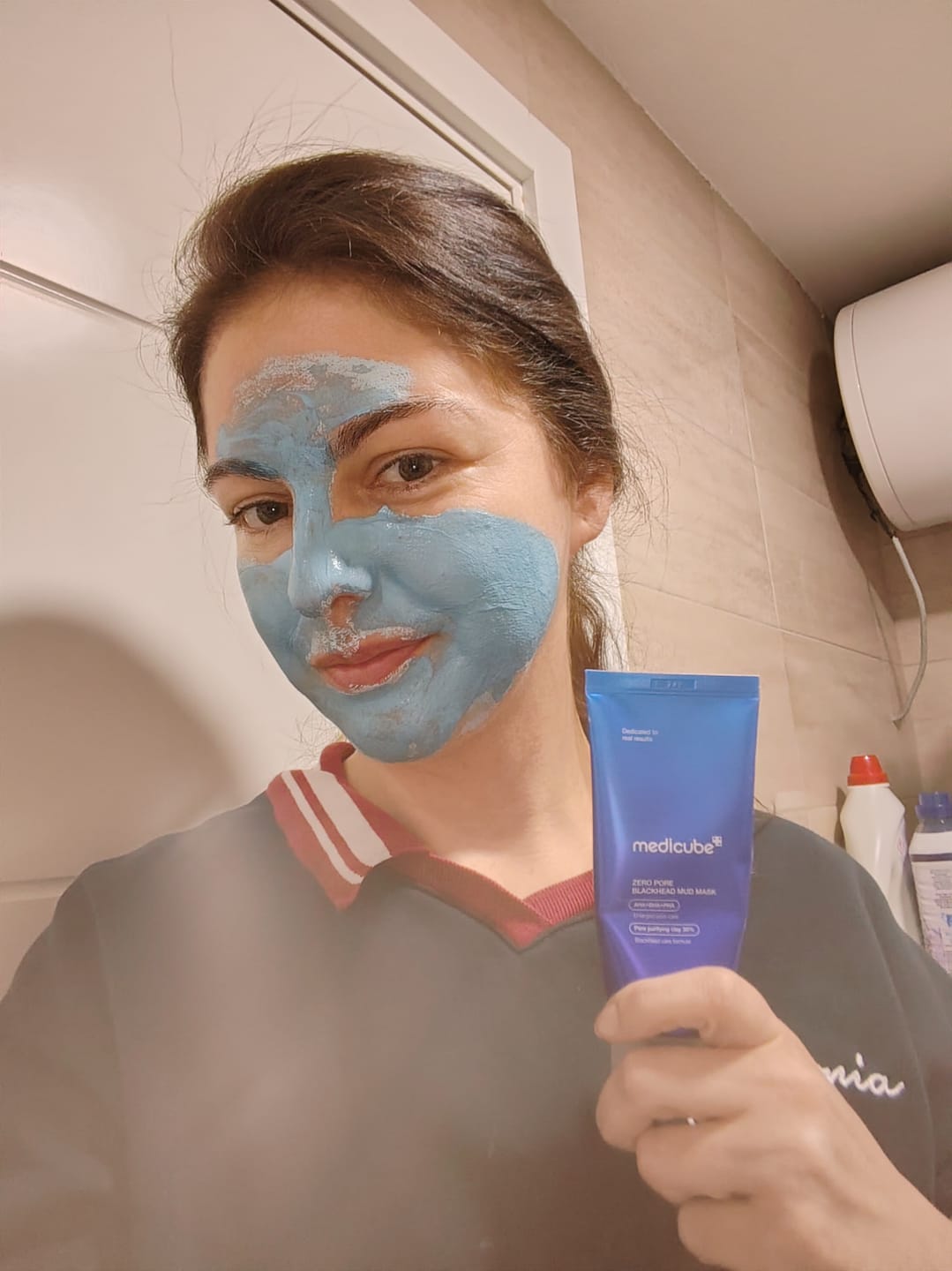 Customer photo review of Medicube Zero Pore Blackhead Mud Mask