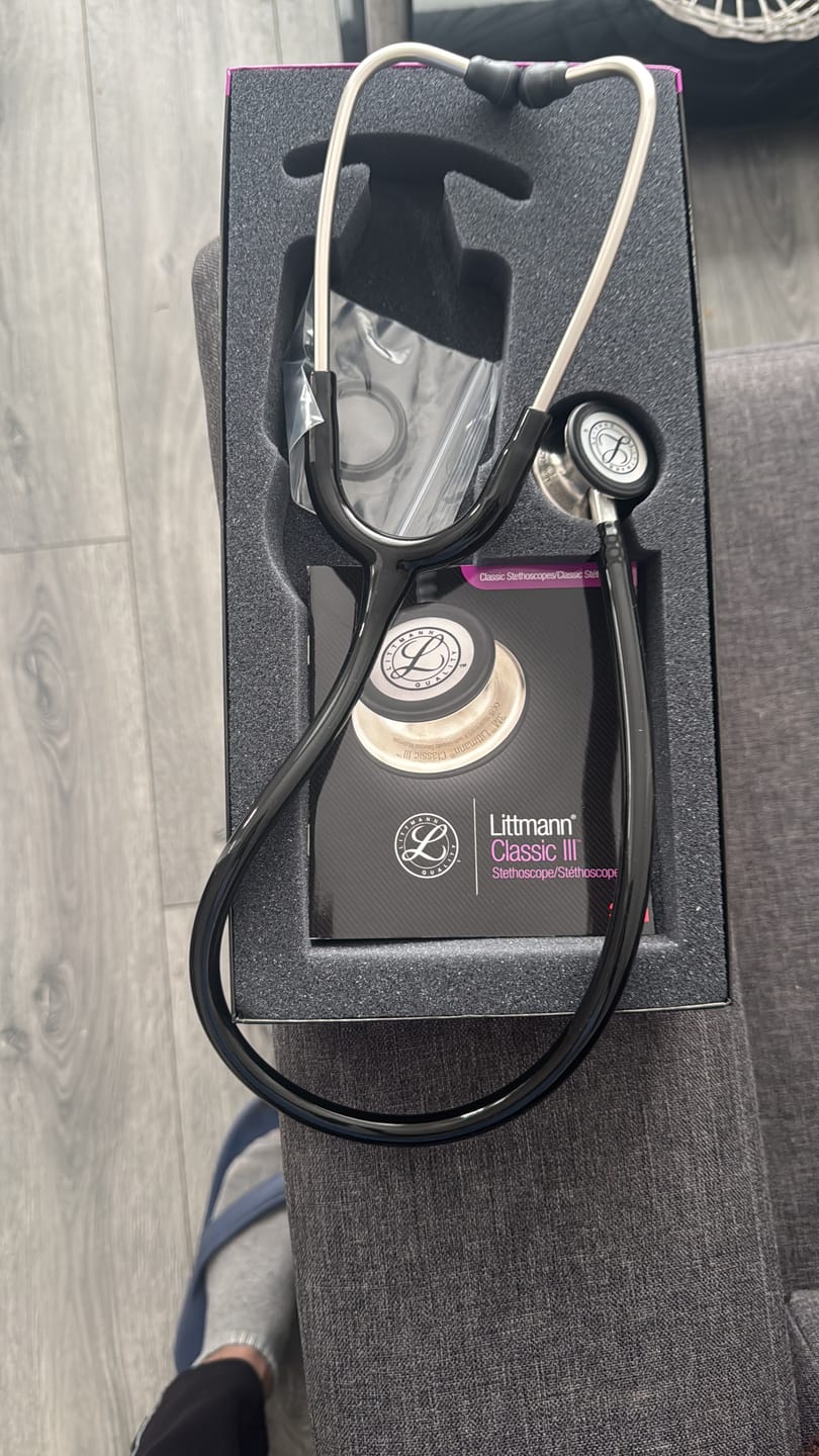 Customer photo review of Littmann Classic III Monitoring Stethoscope: Black 5620