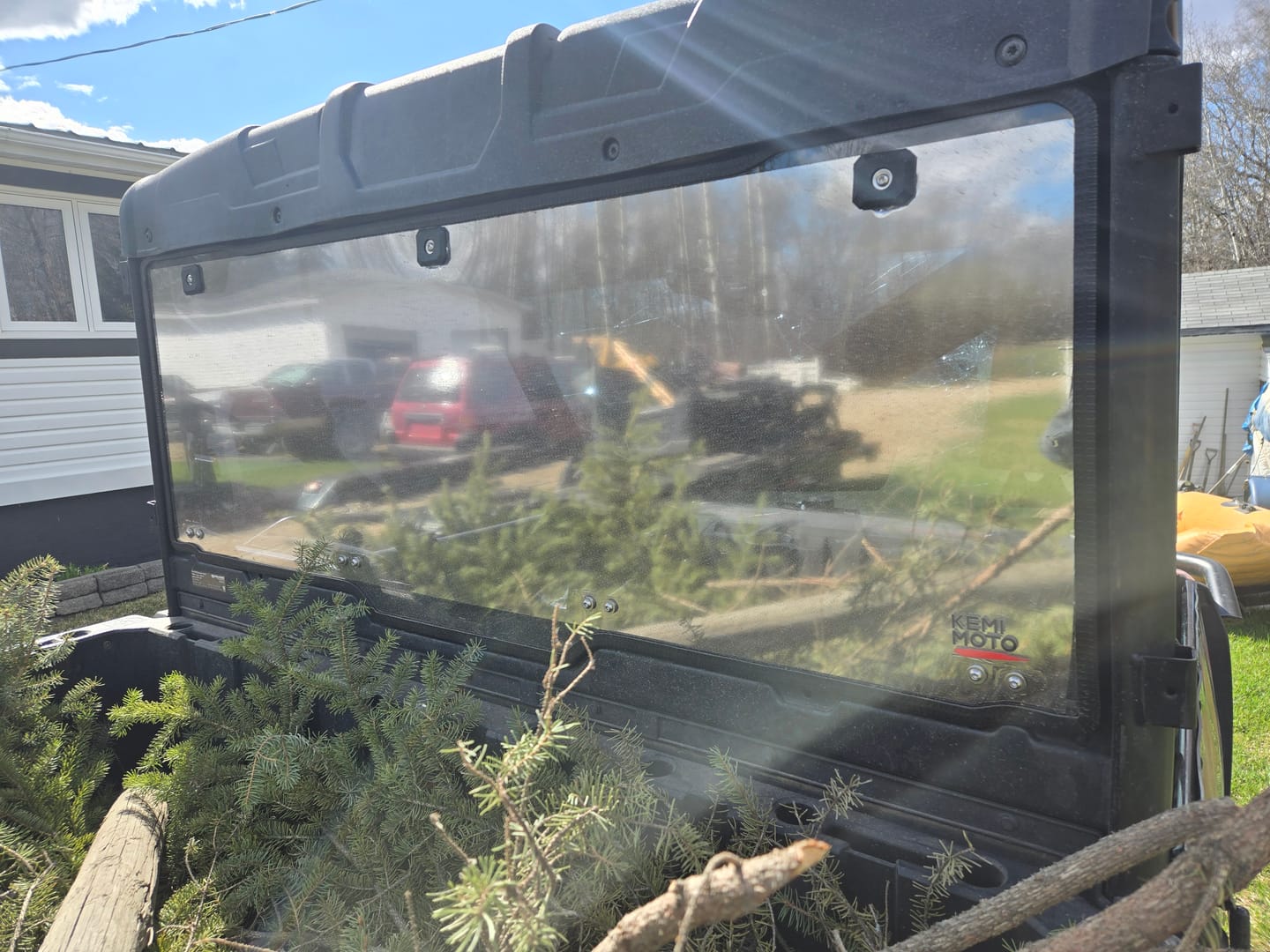 Customer photo review of Hard Coated Rear Windshield for Polaris Ranger XP/Crew