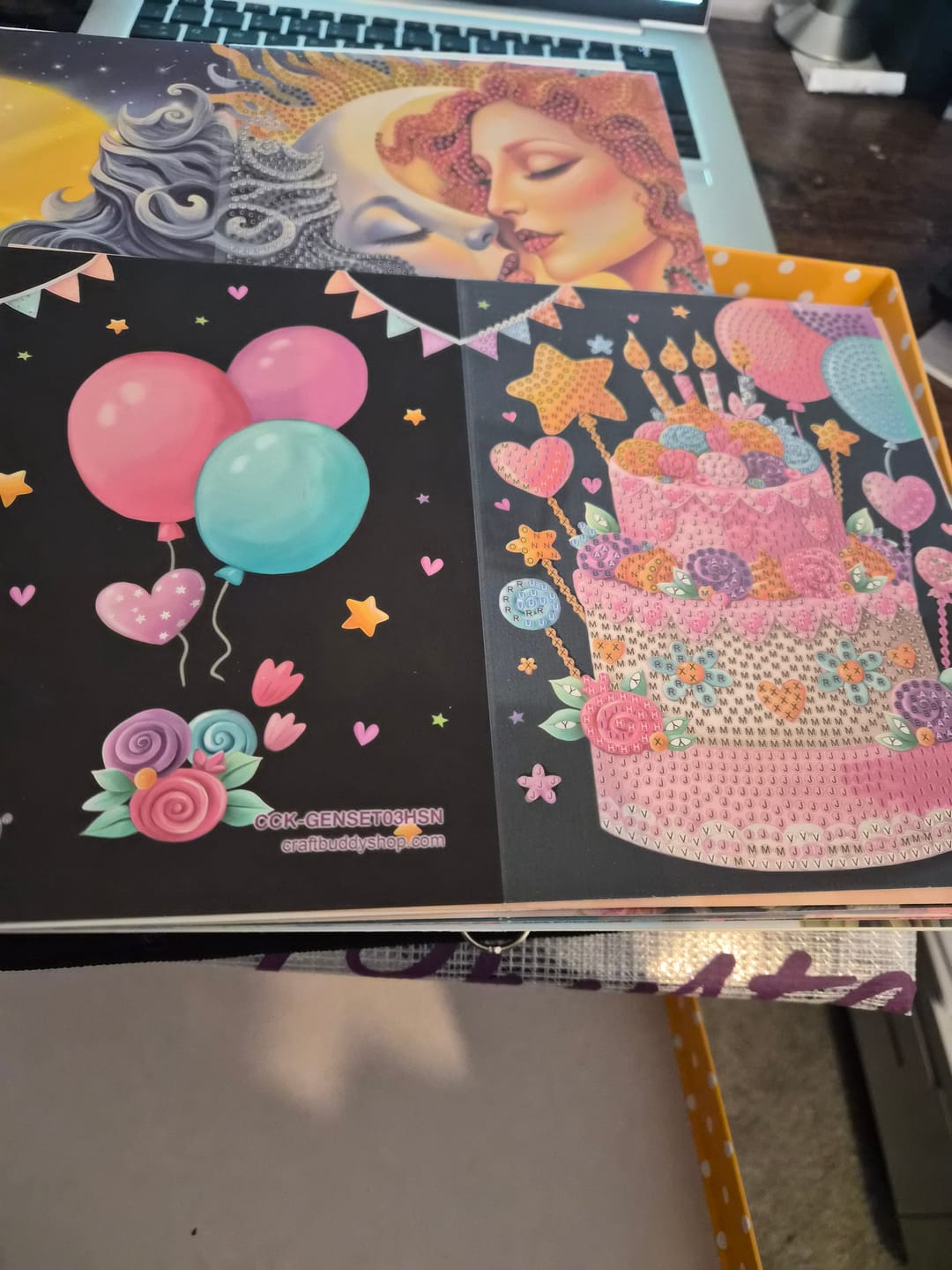 Customer photo review of Spring Crystal Art Card Making Kit x 24 Cards