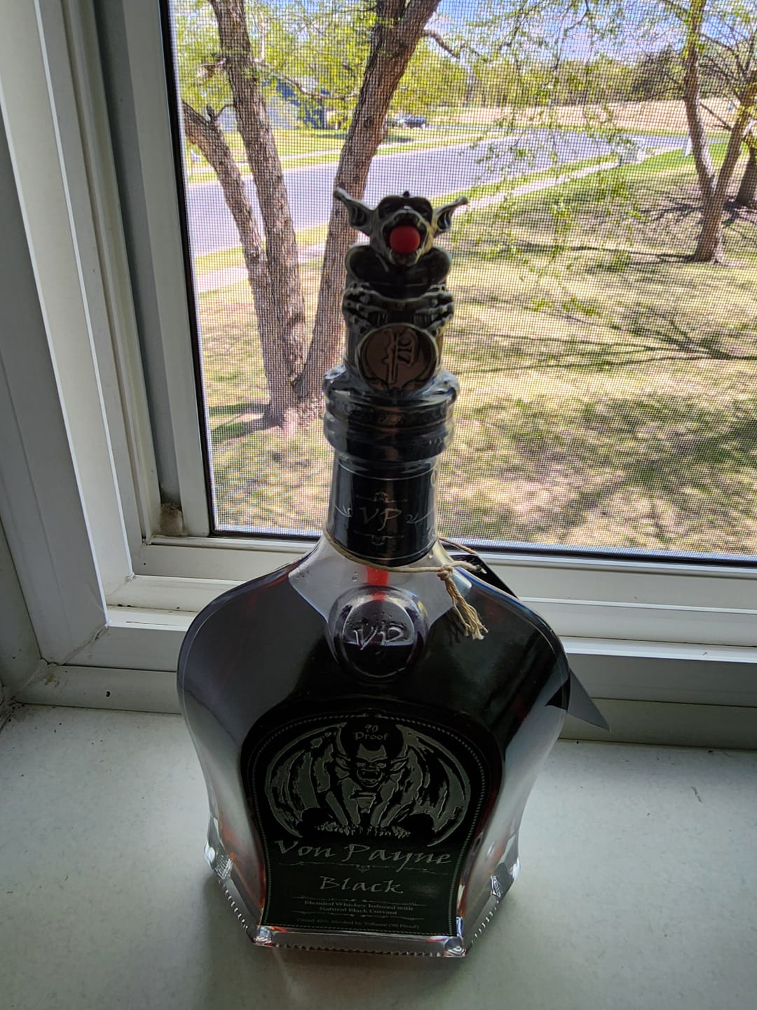 Customer photo review of Von Payne Black Blended Whiskey