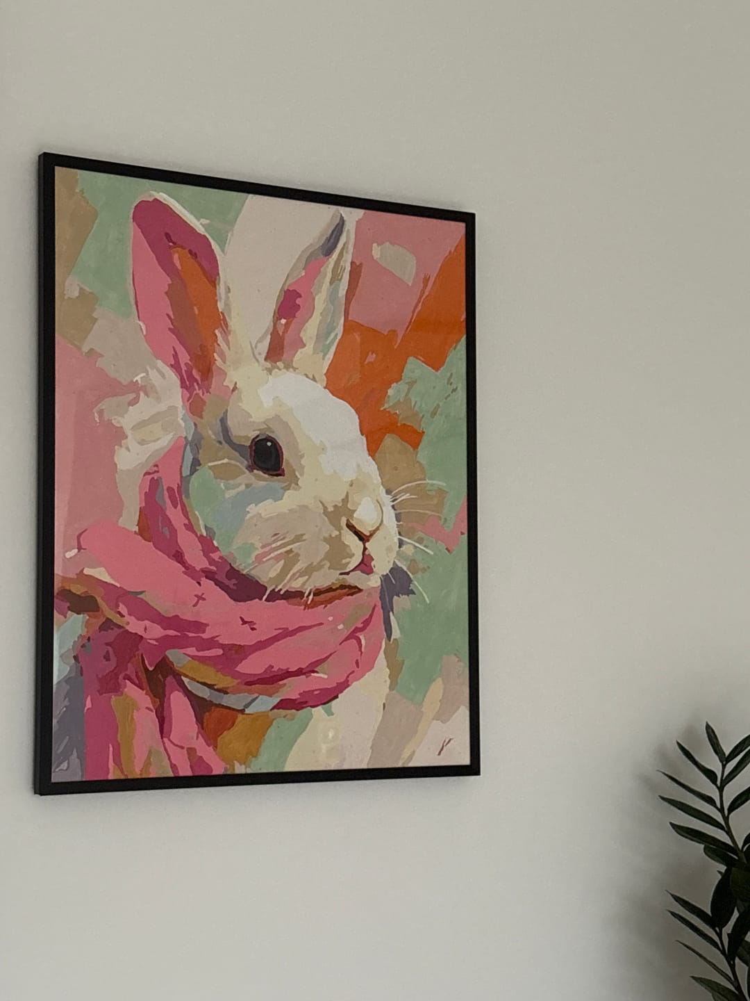 Customer photo review of Malen nach Zahlen - Pastellhase