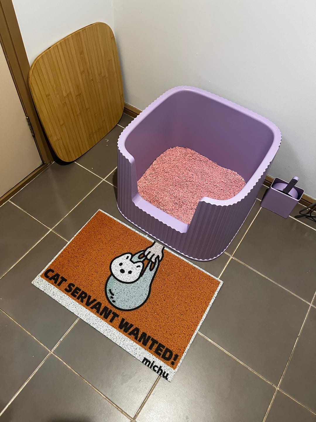 Customer photo review of Michu XXL Stella Deluxe Cat Litter Box - Spacious Design