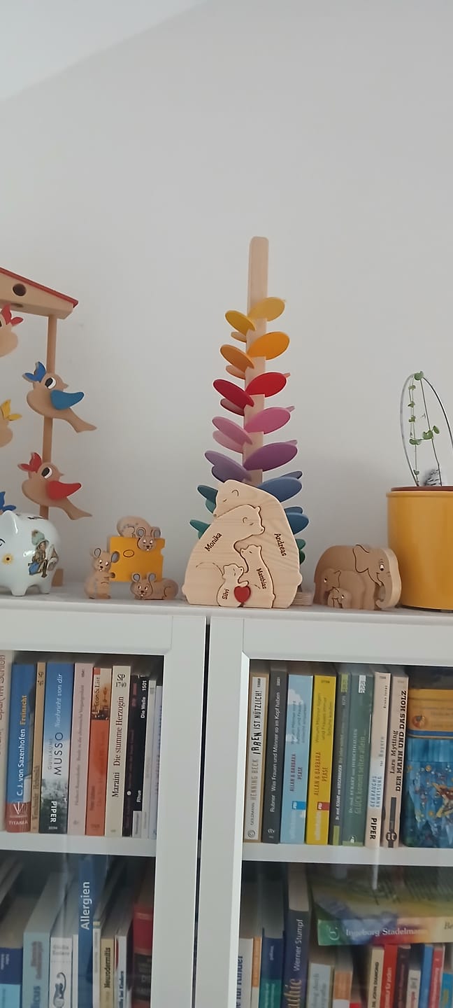 Customer photo review of Bärenfamilie - Süße Personalisierte Holzbären zum Aufstellen für die Familie