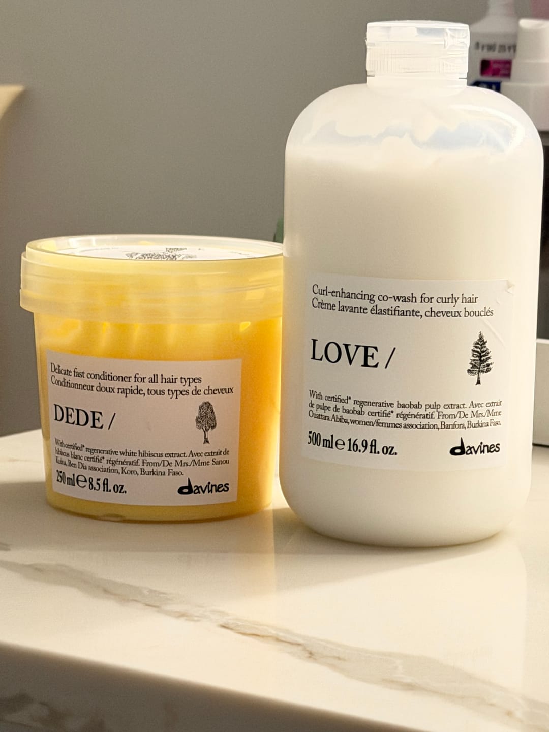 Customer photo review of LOVE CURL Co-wash