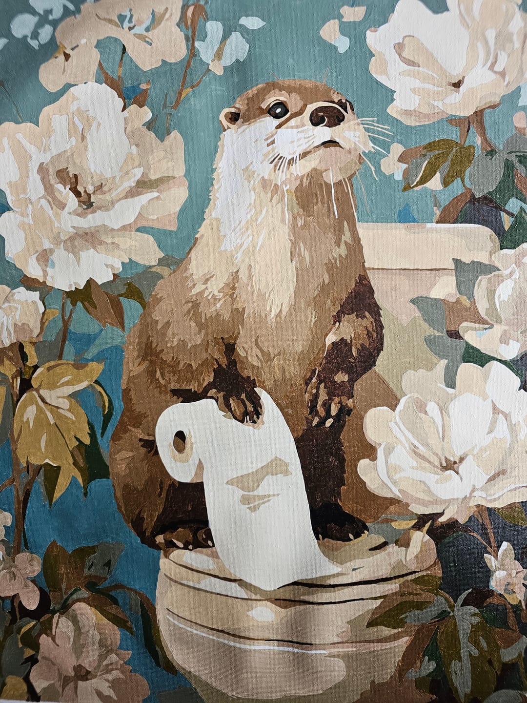 Customer photo review of Otter the helper | Paint by Number