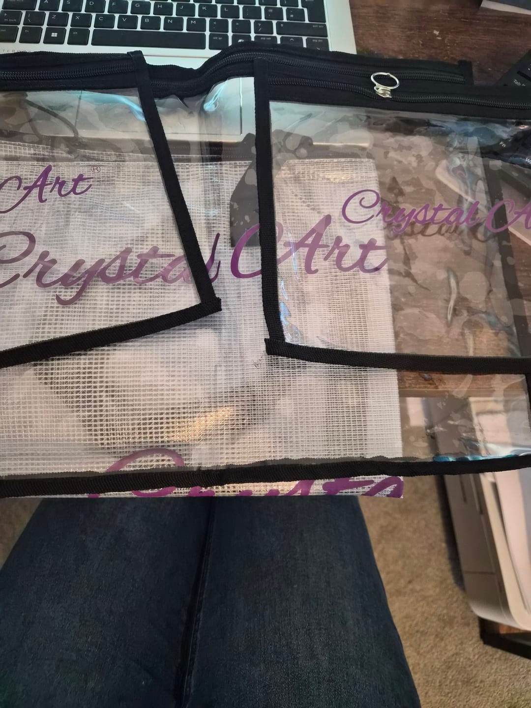 Customer photo review of Crystal Art Clear Storage Folder Set x 4