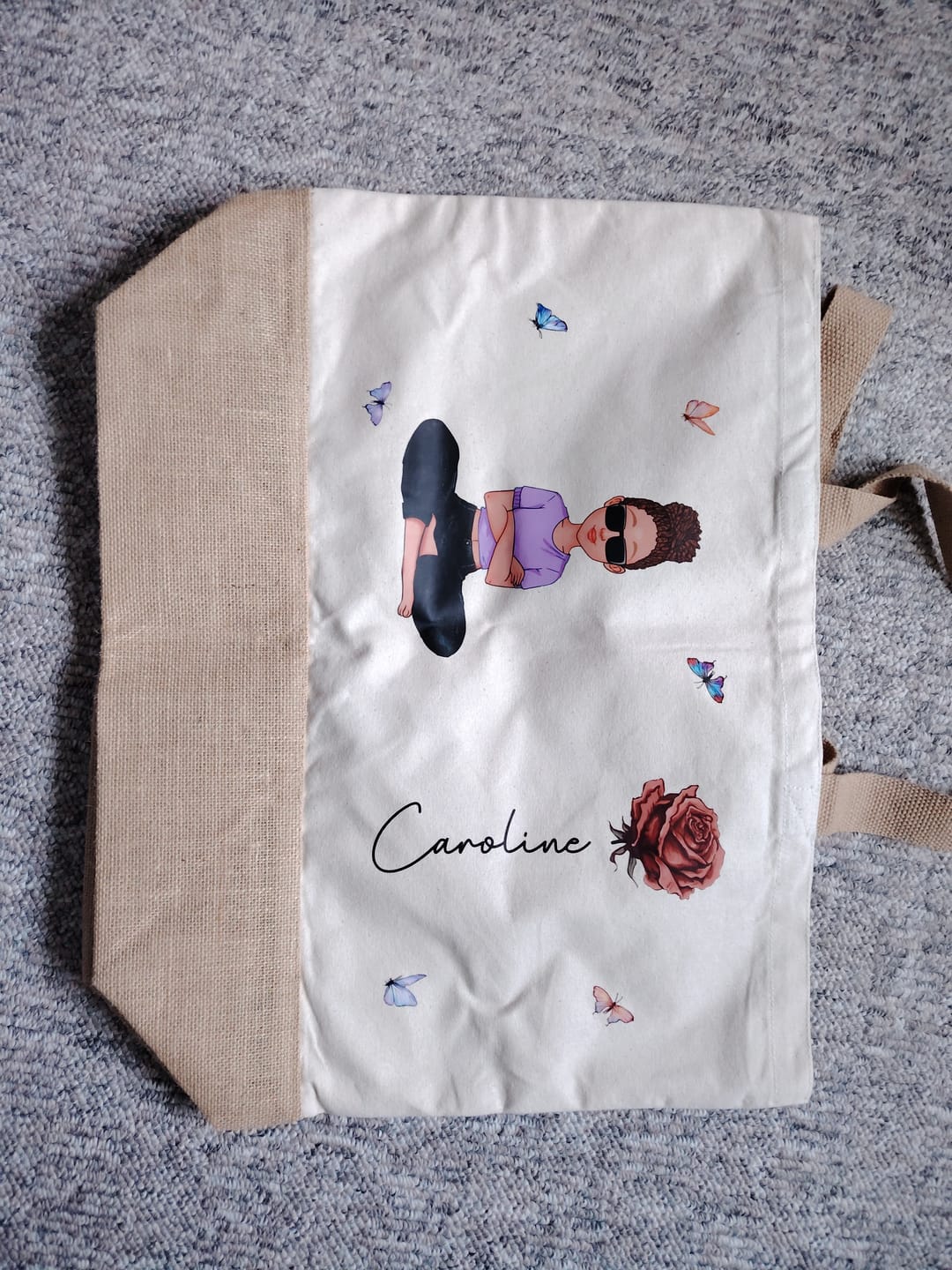 Customer photo review of Summervibes - Personalisierte Tasche für den Strand